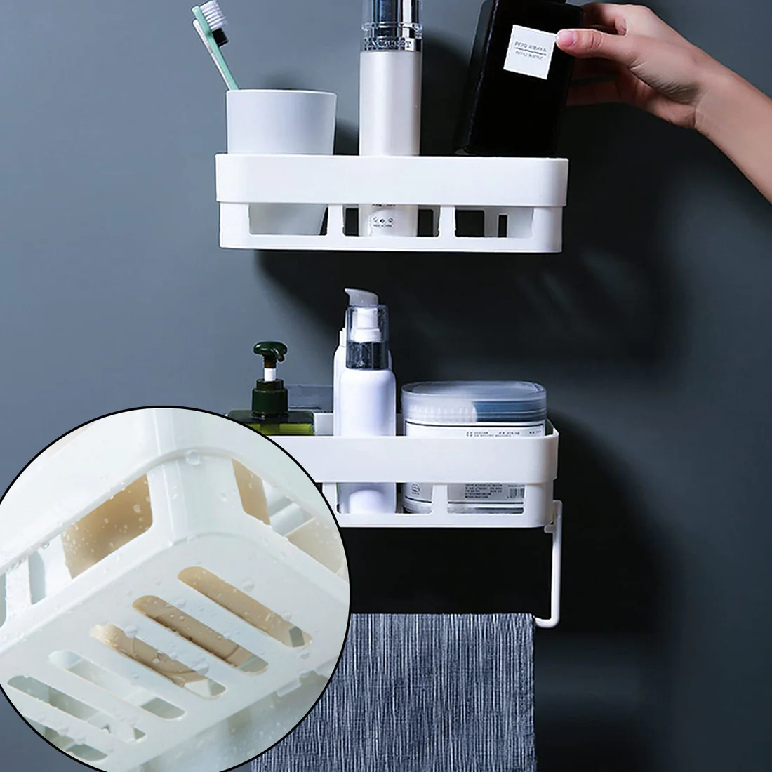 Multipurpose Kitchen Bathroom Shelf Wall...
