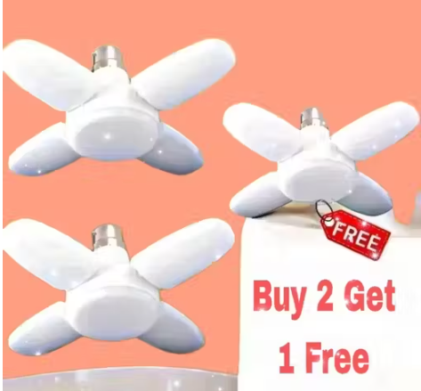 25 WATT 4 FAN LED BULB LIGHT HOME DECORA...