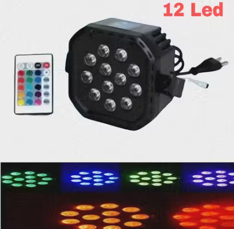 PAR LIGHT 12 Led - DJ Light with Remote...