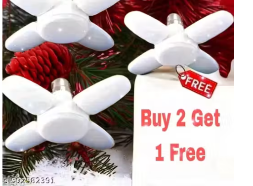 Lighting 25 WATT 4 FAN LED BULB LIGHT HO...