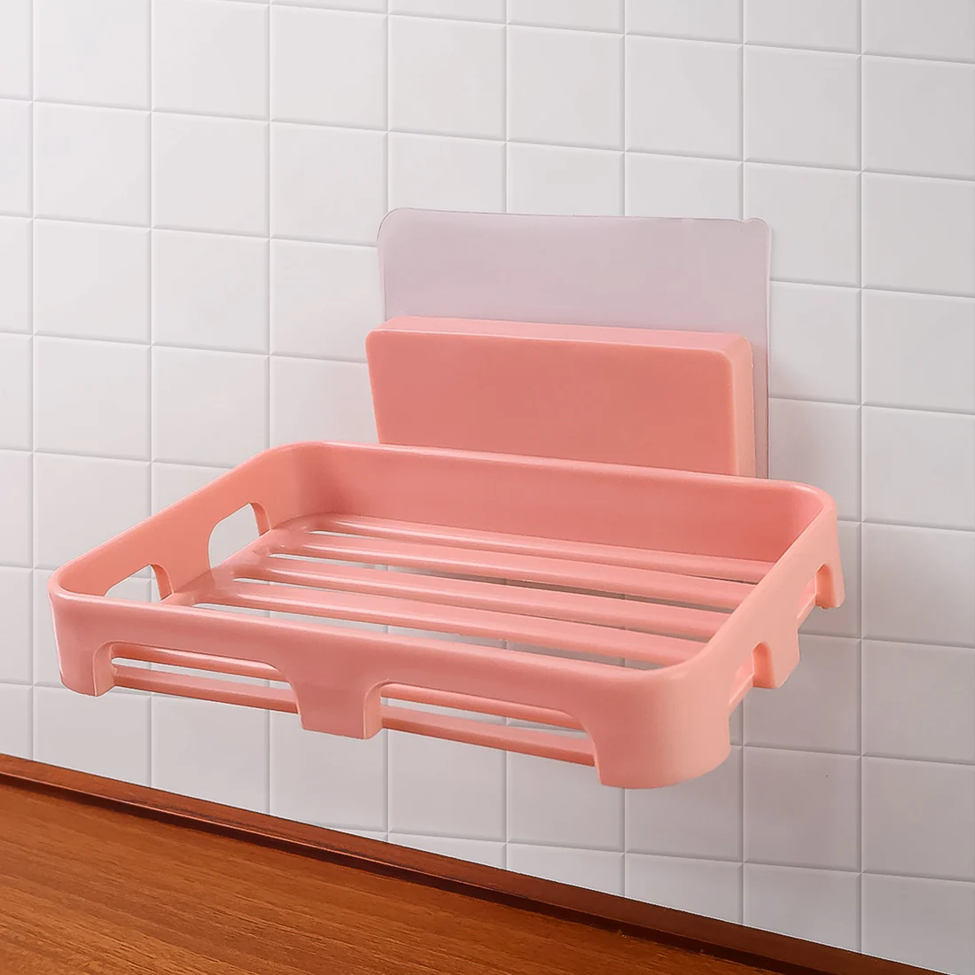 Self Adhesive Rectangular Soap Dish Hold...