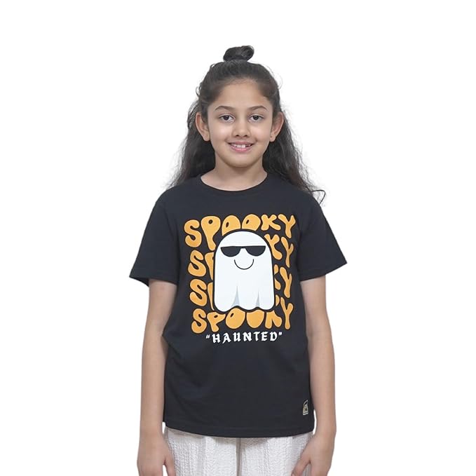 Unisex Kids T-Shirt – Spooky Haunted Dig...