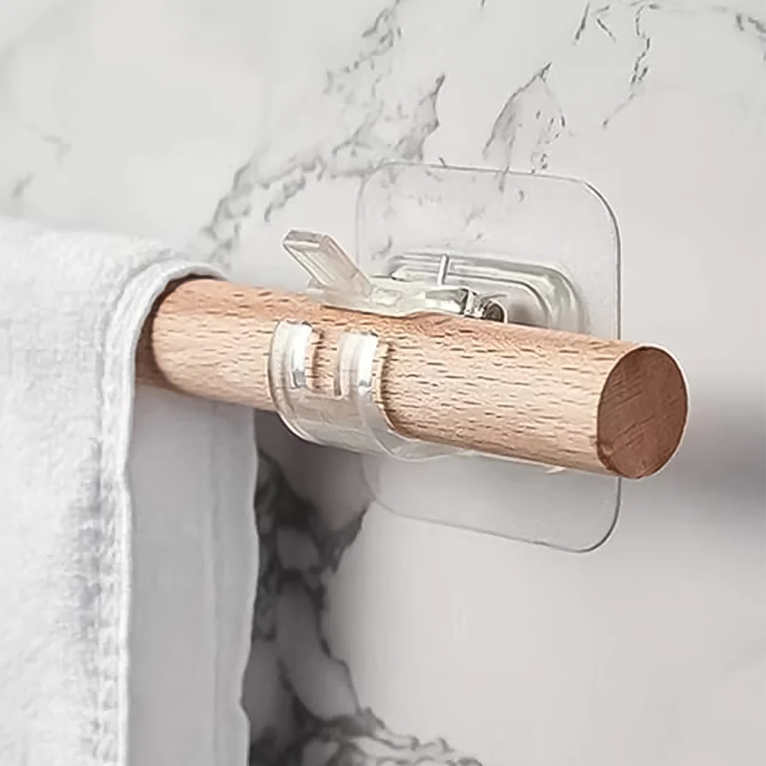 Wall Mount Transparent Self-Adhesive Cli...