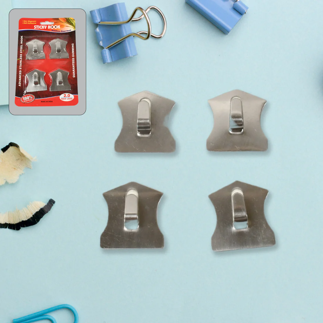 Self-Adhesive Stainless Hooks – Waterpro...