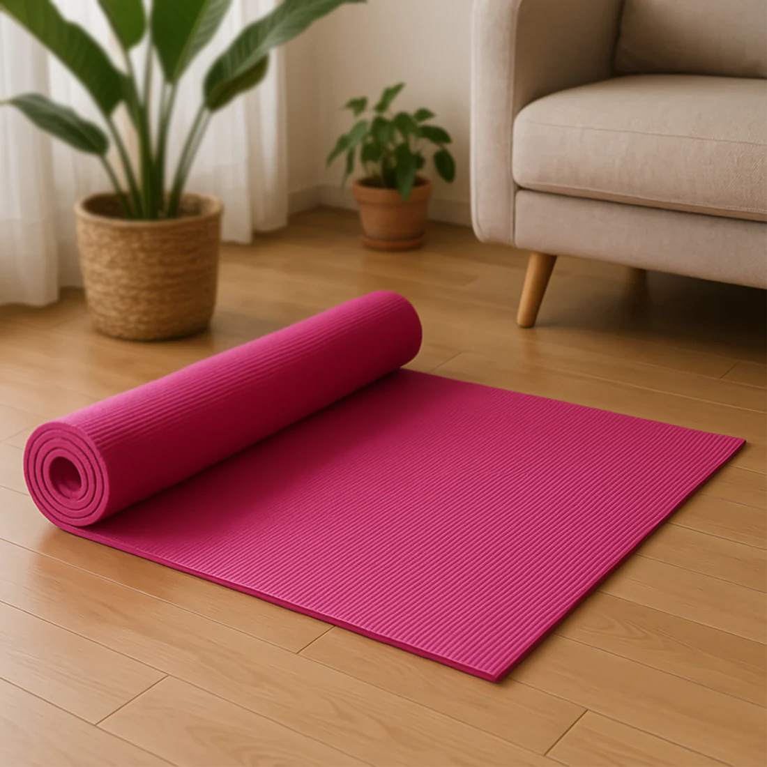 Yoga Mat Eco-Friendly For Fitness Exerci...