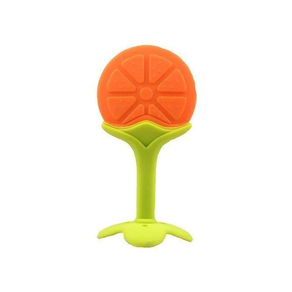 Silicone Fruit Shape Teether Toy for Babies Toddlers