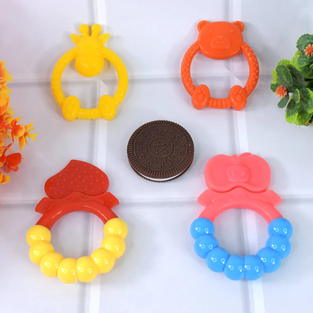 Silicone Baby Teething Toys (1 Pc / Mix...