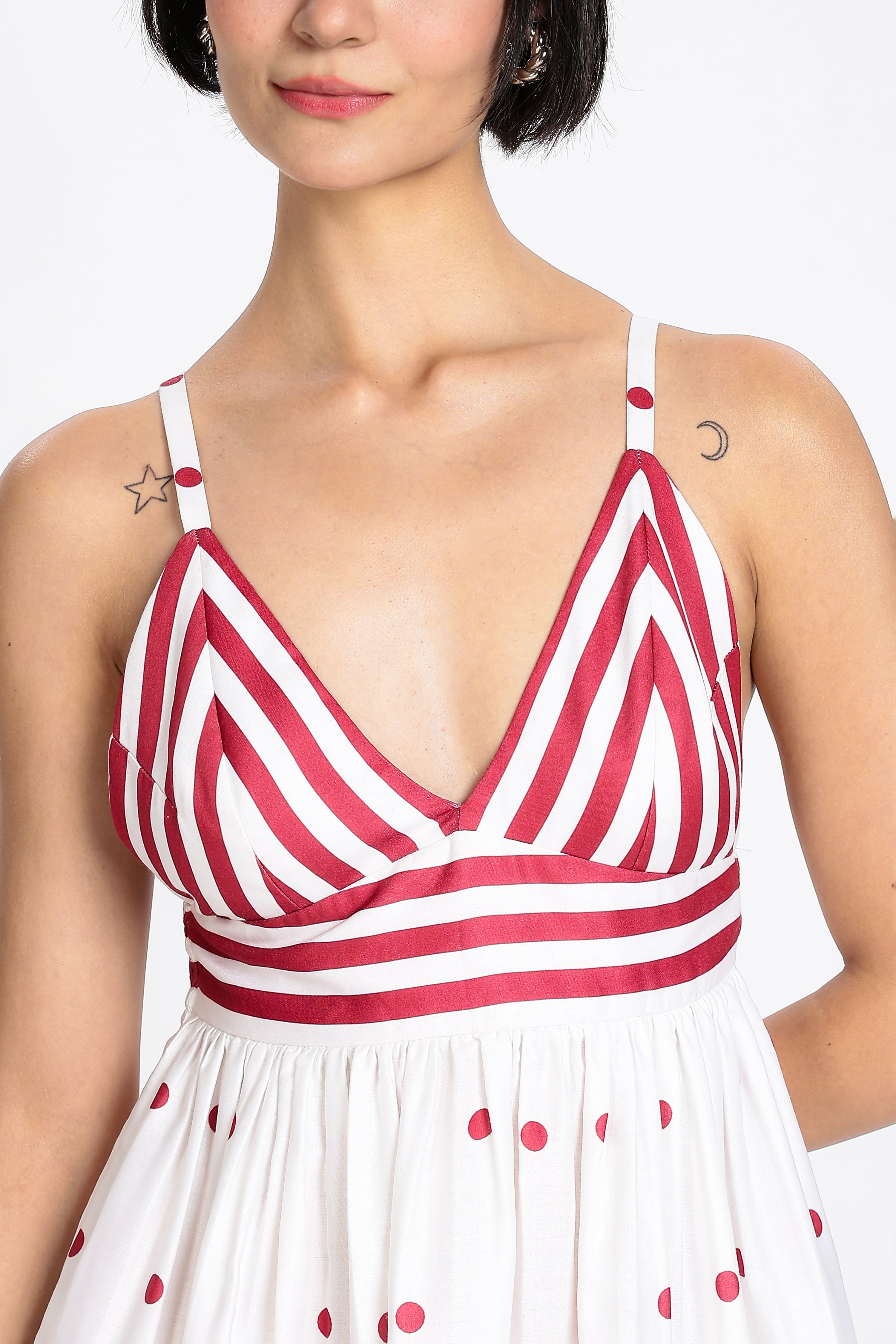 POLKA DOT MINI DRESS