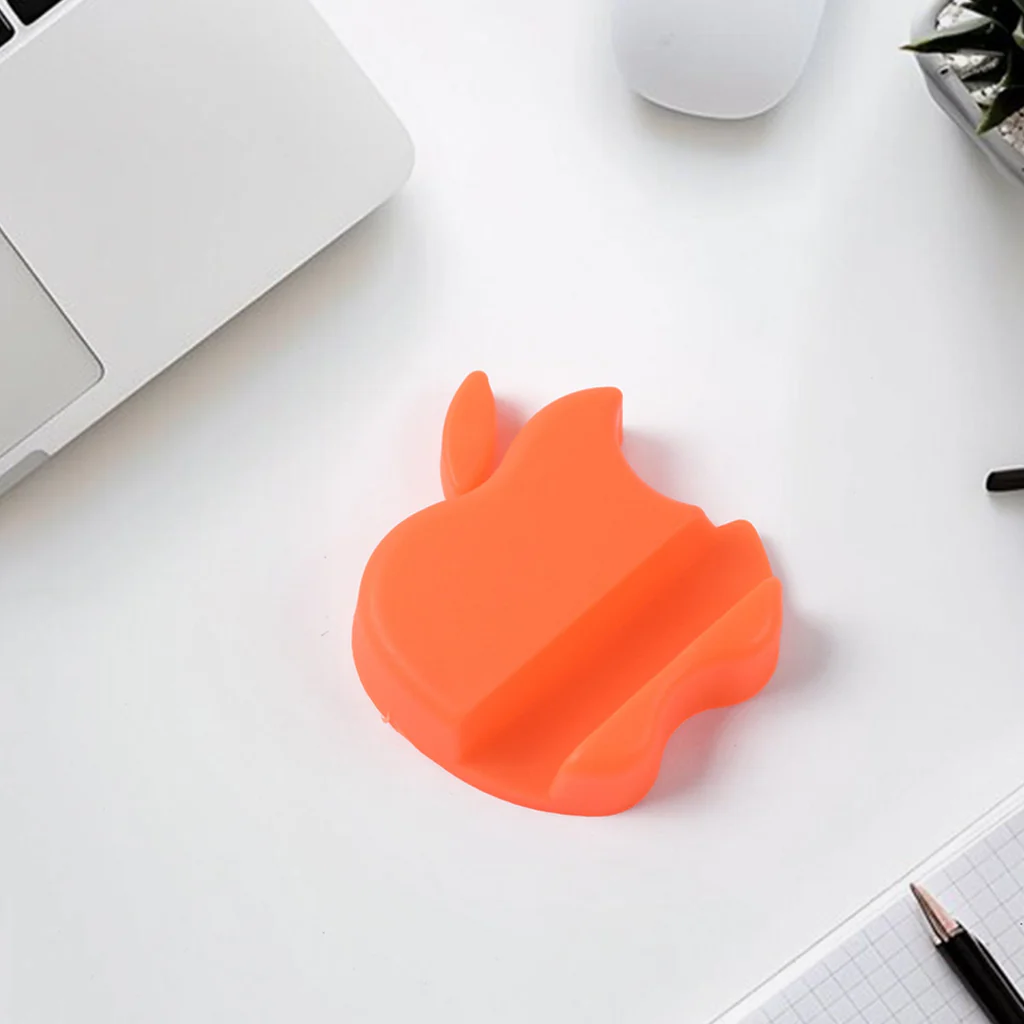 Apple Shaped Plastic Mobile Phone Holder Mix Colour