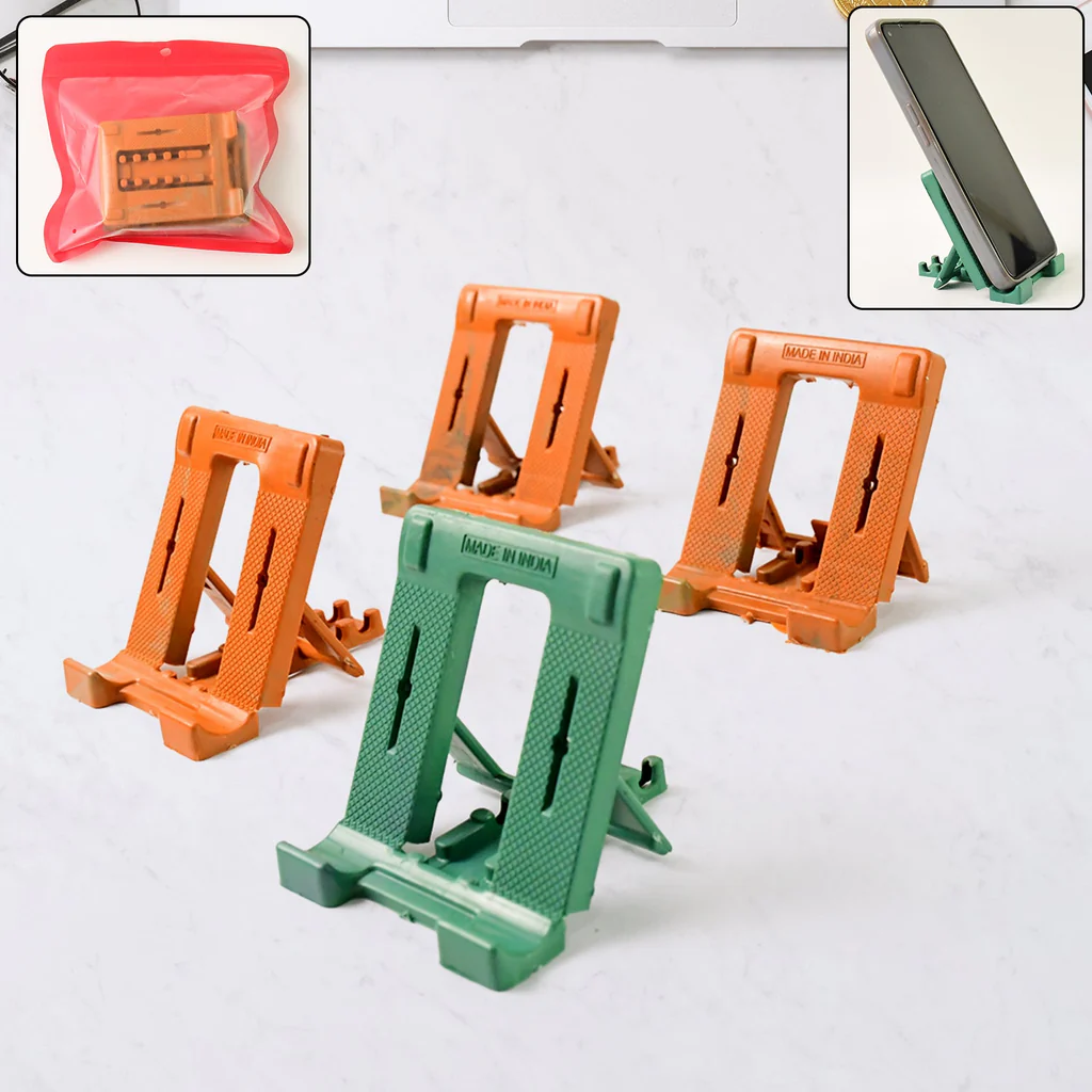 Adjustable 4 Steps Foldable Mobile Stand...