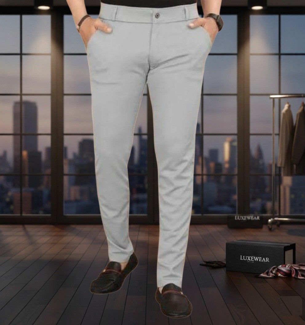 Men’s Slim Fit Stretchable Grey Trouser