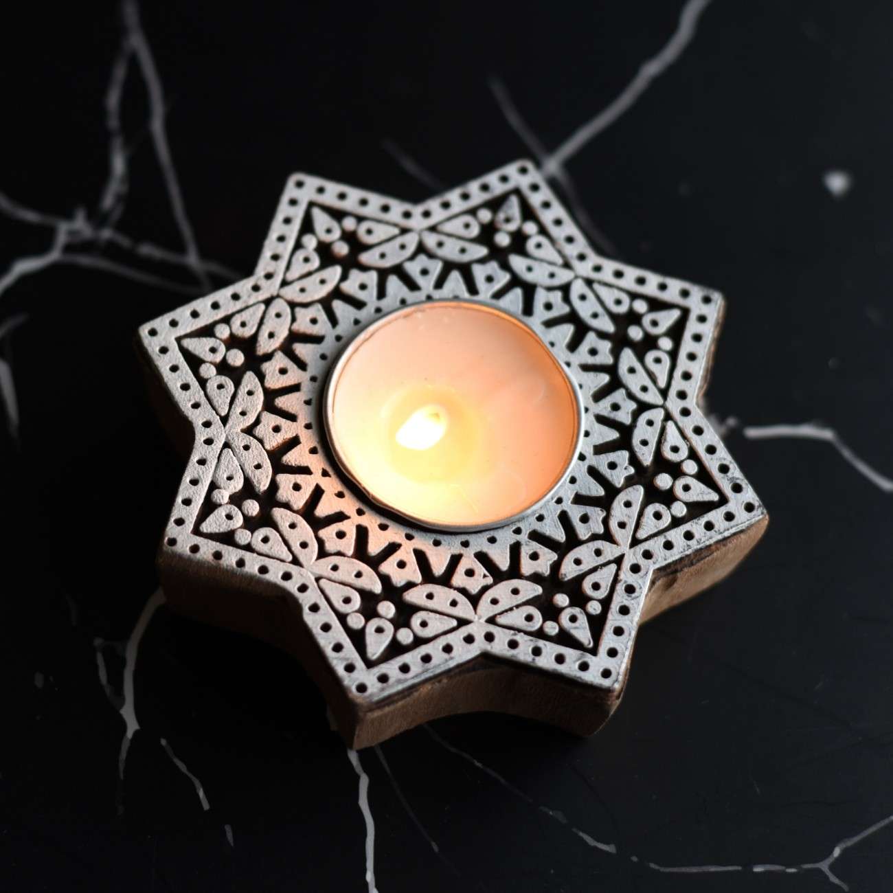 Aesthetic Living Sitara Wooden T- Light...