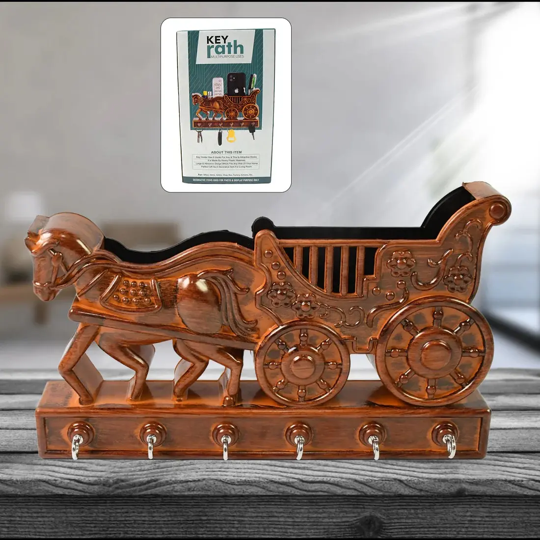 Plastic Rath Design Plastic 6 Hook Key H...