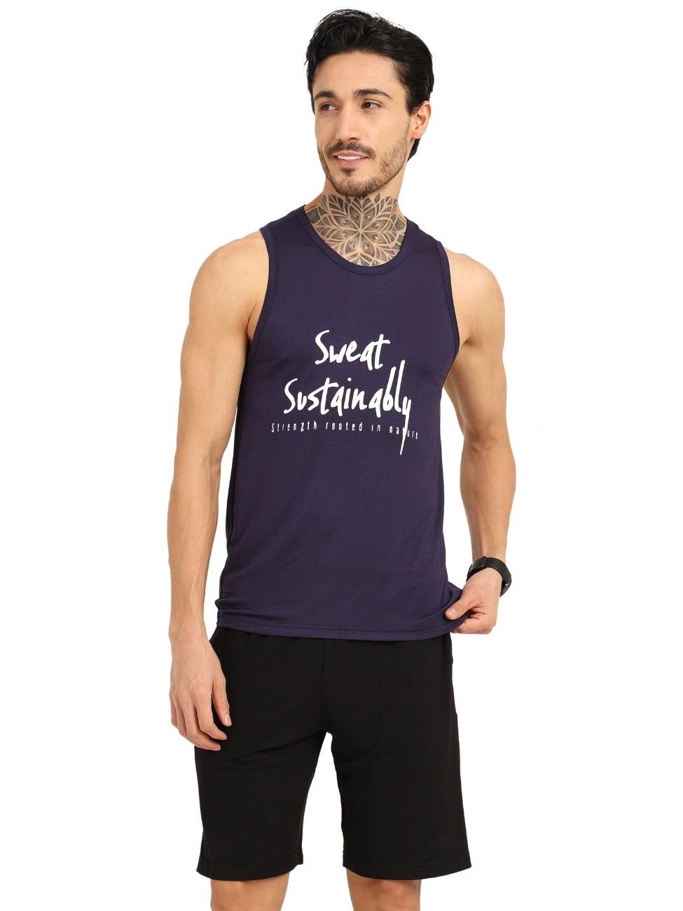 Men’s Bamboo Gym Vest – Soft, Breathable...