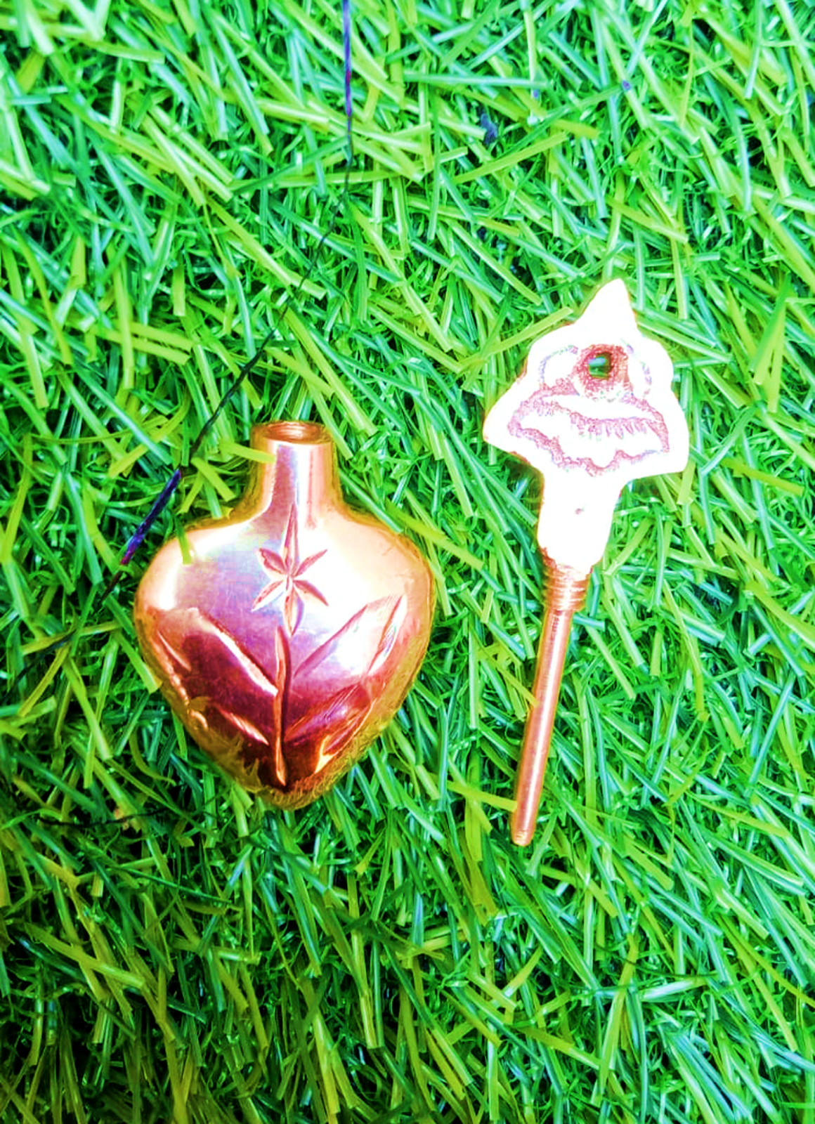 Brass Surmedani With Funnel/Kuppi And Su...