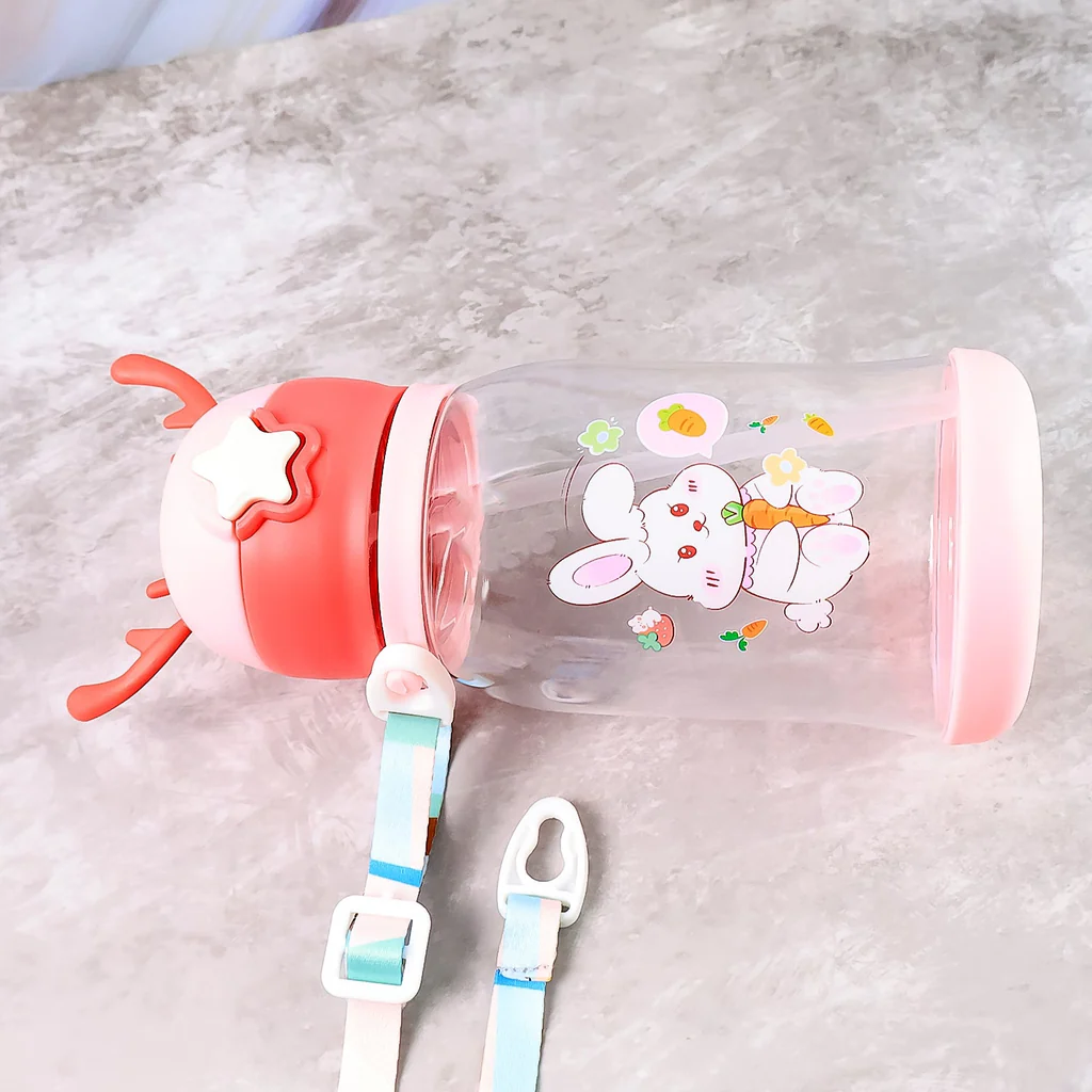 Cute Cartoon Water Bottle Approx 450ML