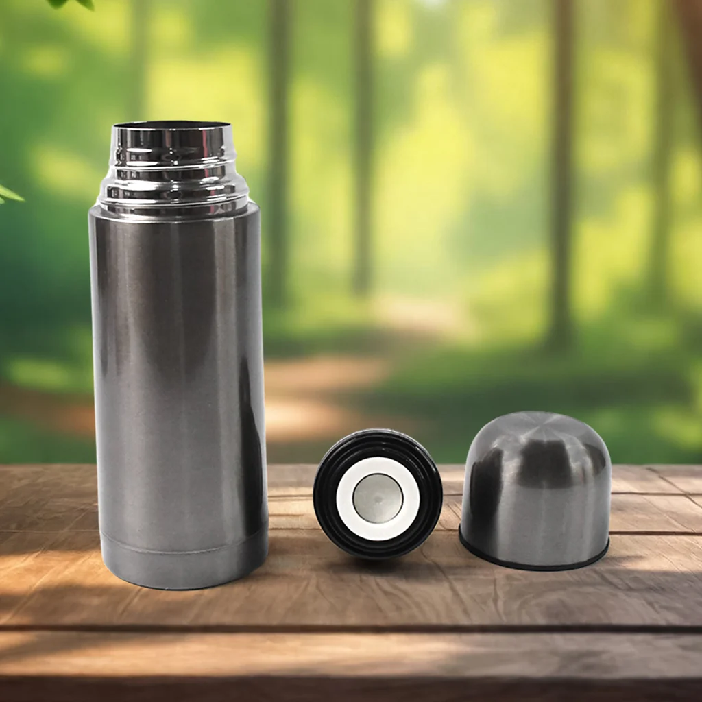 Stainless Steel Hot And Cold Water Bottle With Push-down Lid