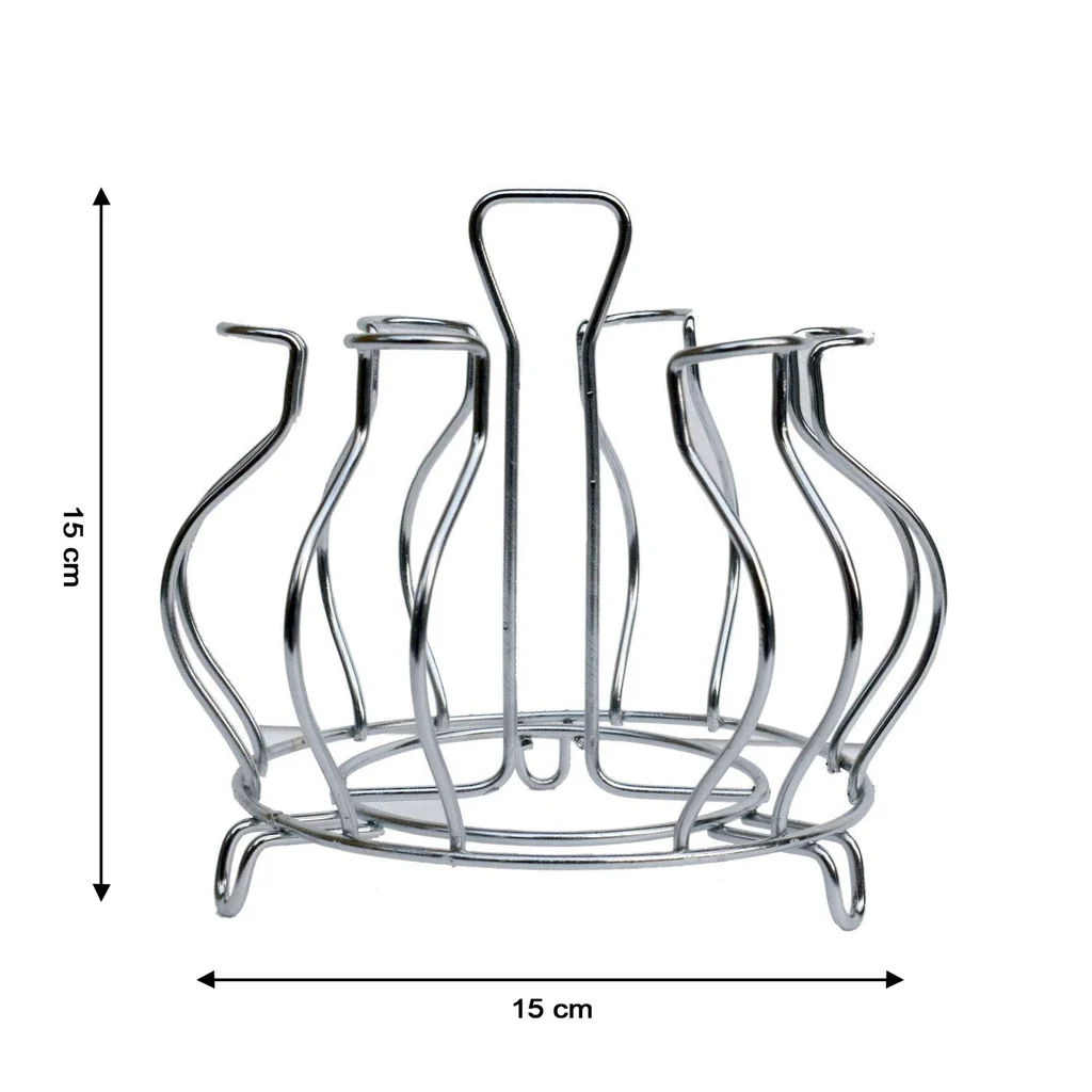 Stainless Steel Glass Holder Glass Hanging Organizer for Kitchen Bars Pubs