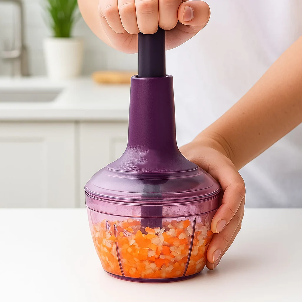 Supermom Manual Push Vegetable Chopper 650 ml - (1 Pc)