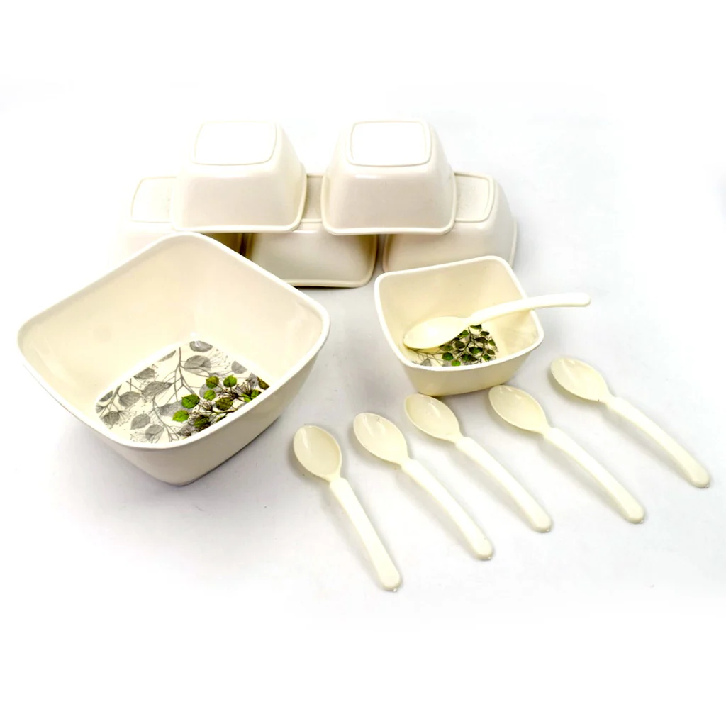 13 Pc Pudding Set used as a cutlery set for serving food purposes and sweet dishes and all in all kinds of household and official places etc