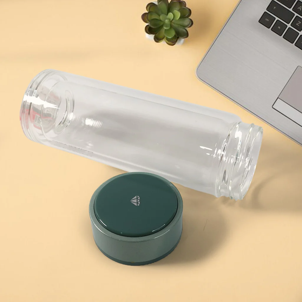 Double Wall Glass Infuser Tea Mug