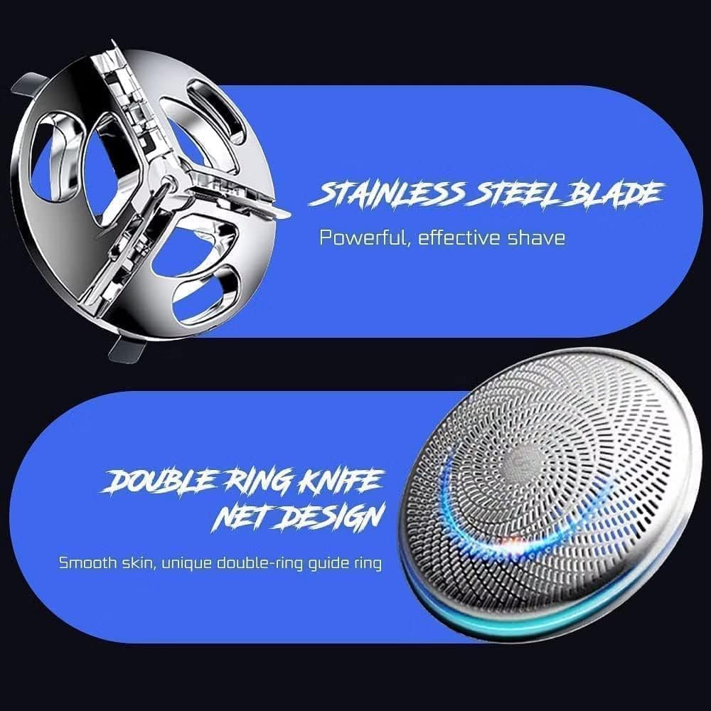 Mini Electric Shaver For Men Cordless Clean Shaving Machine Portable Beard Pocket Trimmer Shavers For Body Face Hair Mens Grooming Kits, Bent Mini Electric Shaver