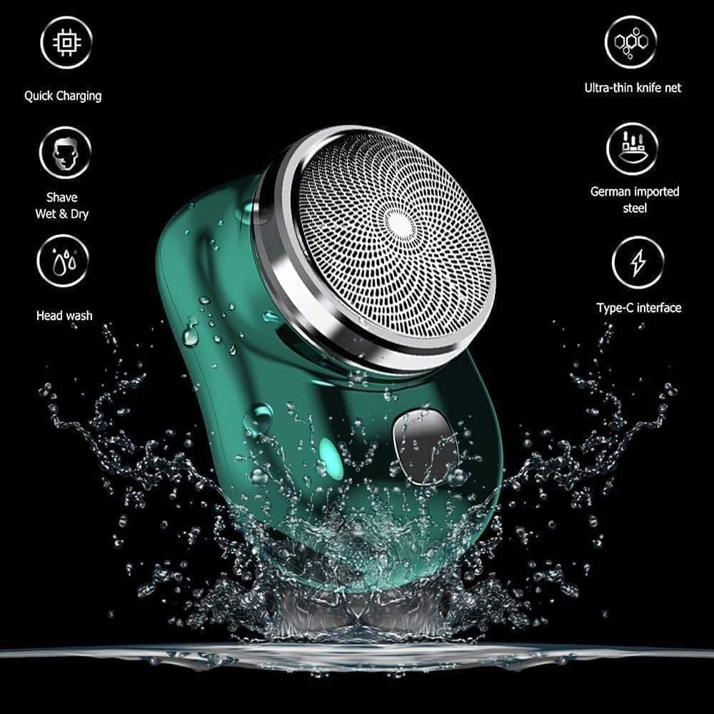 Mini Electric Shaver For Men Cordless Clean Shaving Machine Portable Beard Pocket Trimmer Shavers For Body Face Hair Mens Grooming Kits, Bent Mini Electric Shaver