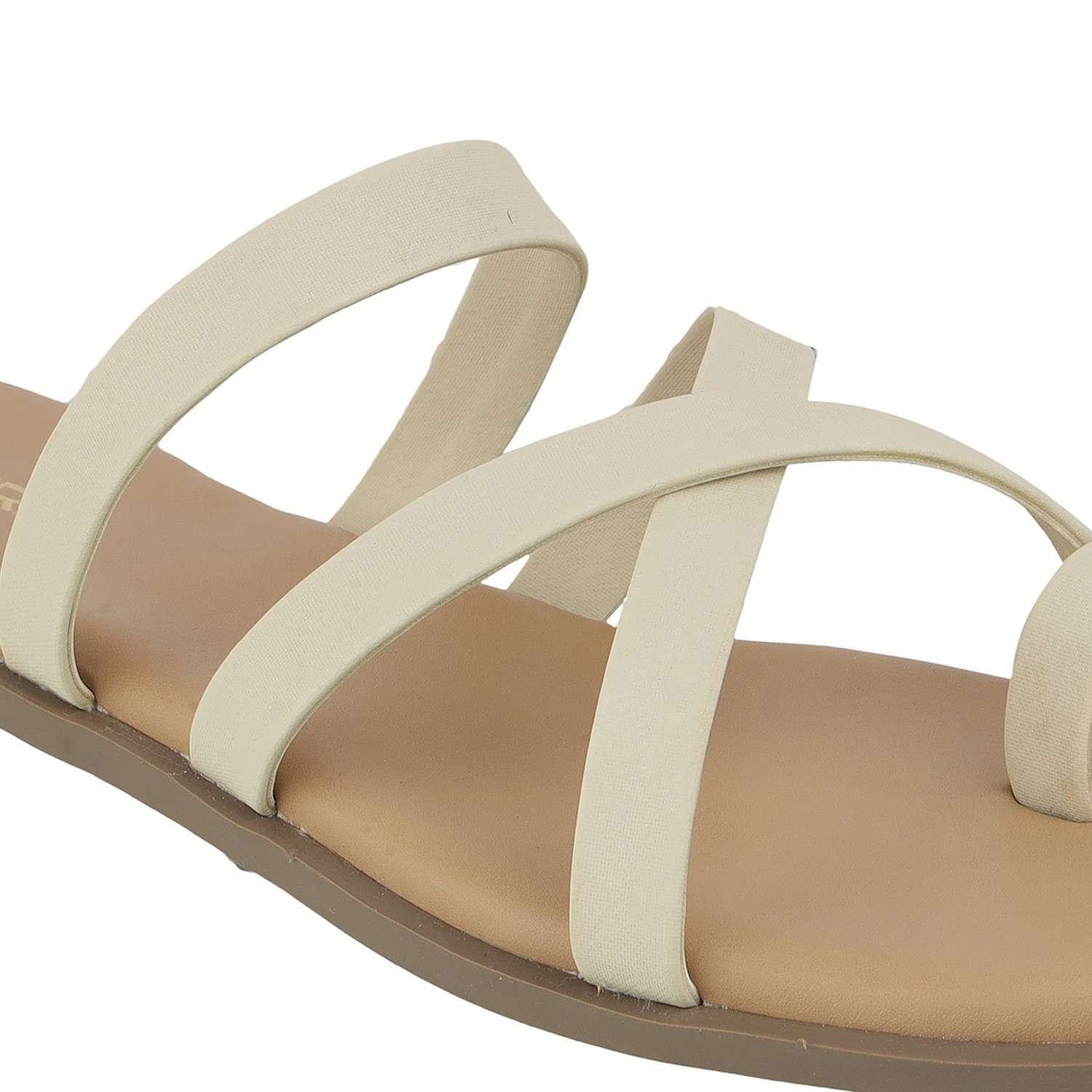 Women’s Minimal Slip-On Flats | Thin Strap Slides with Toe Loop | Casual Wear