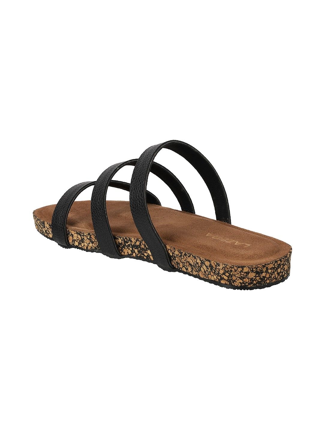Women’s Triple Strap Slides | Mule Sandals with Contoured Footbed | Everyday Wear