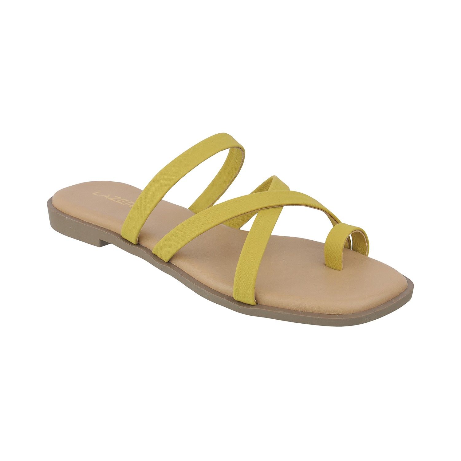 Women’s Minimal Slip-On Flats | Thin Strap Slides with Toe Loop | Casual Wear