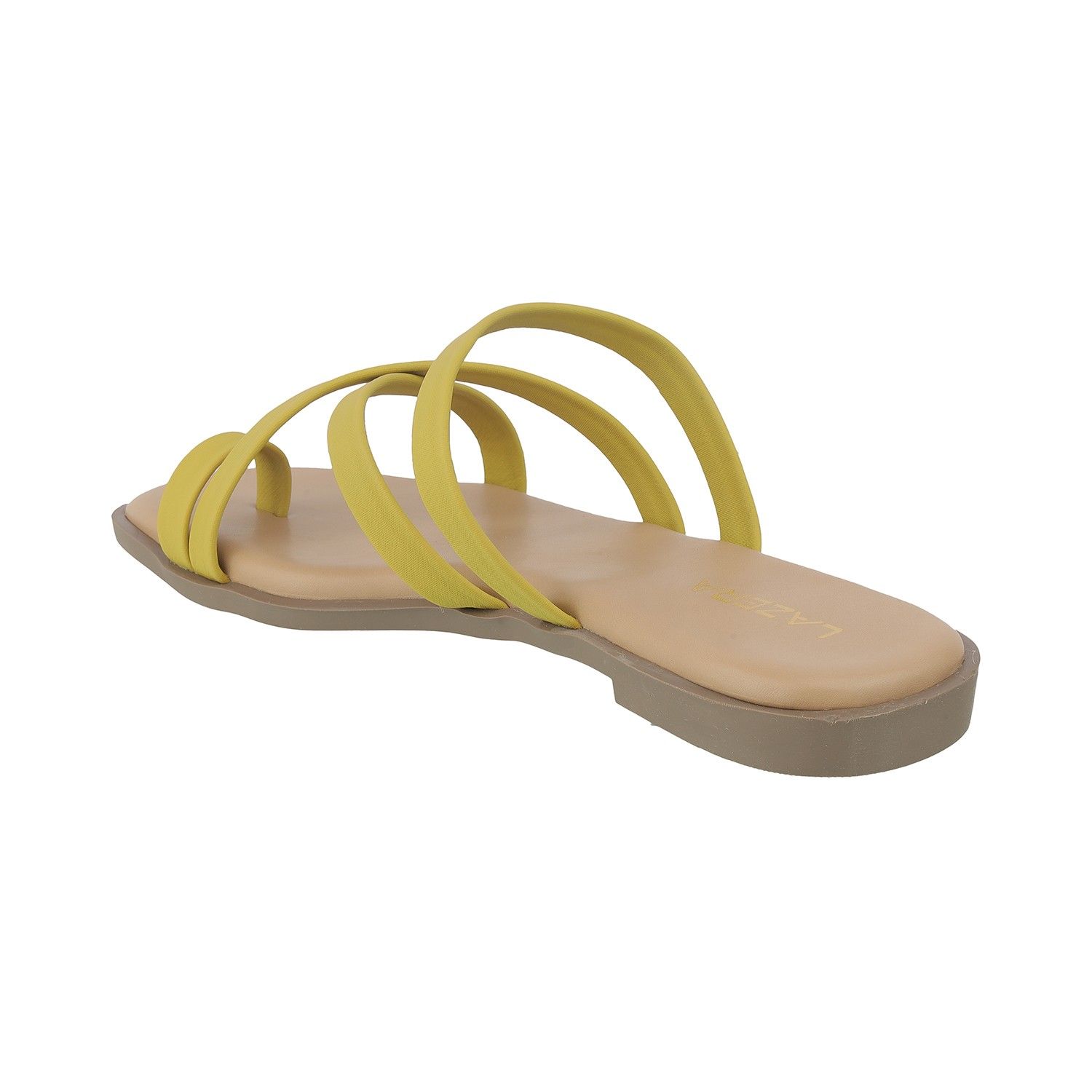 Women’s Minimal Slip-On Flats | Thin Strap Slides with Toe Loop | Casual Wear