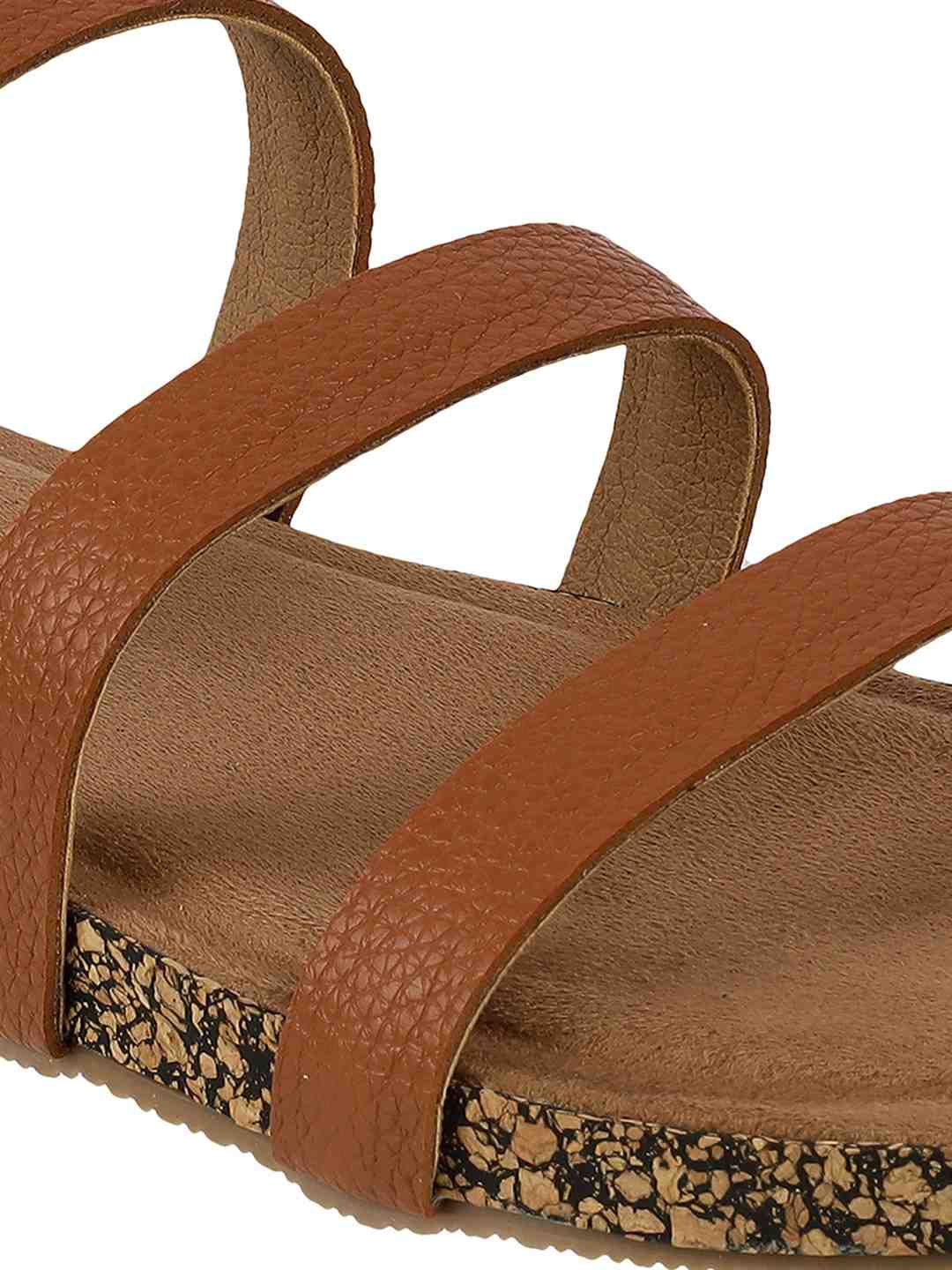 Women’s Triple Strap Slides | Mule Sandals with Contoured Footbed | Everyday Wear