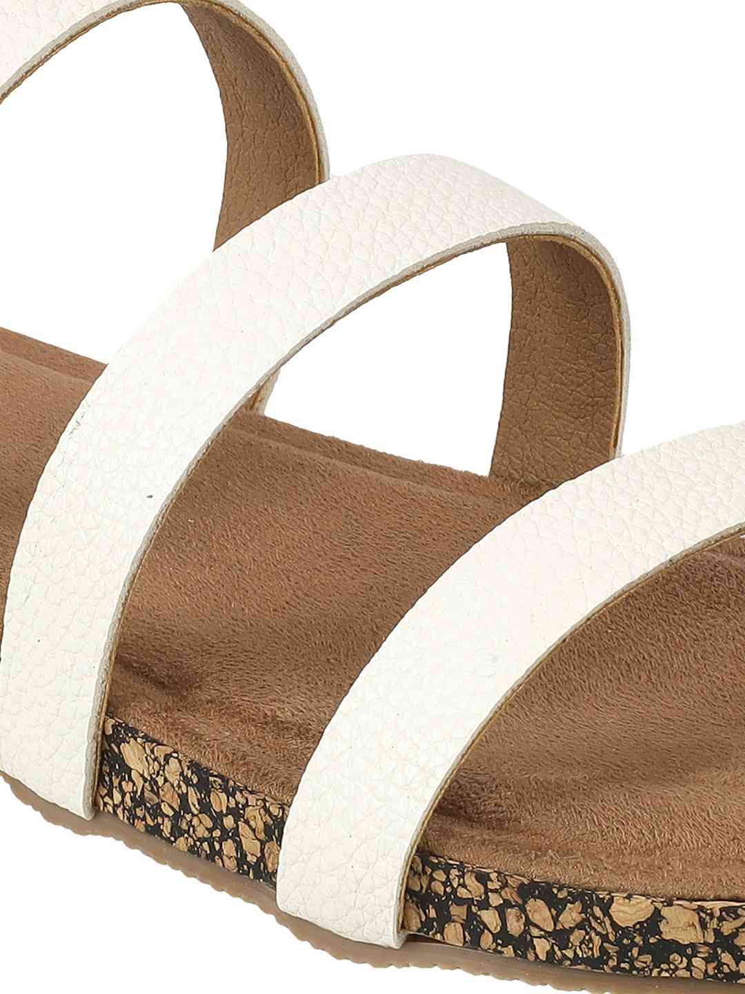Women’s Triple Strap Slides | Mule Sandals with Contoured Footbed | Everyday Wear