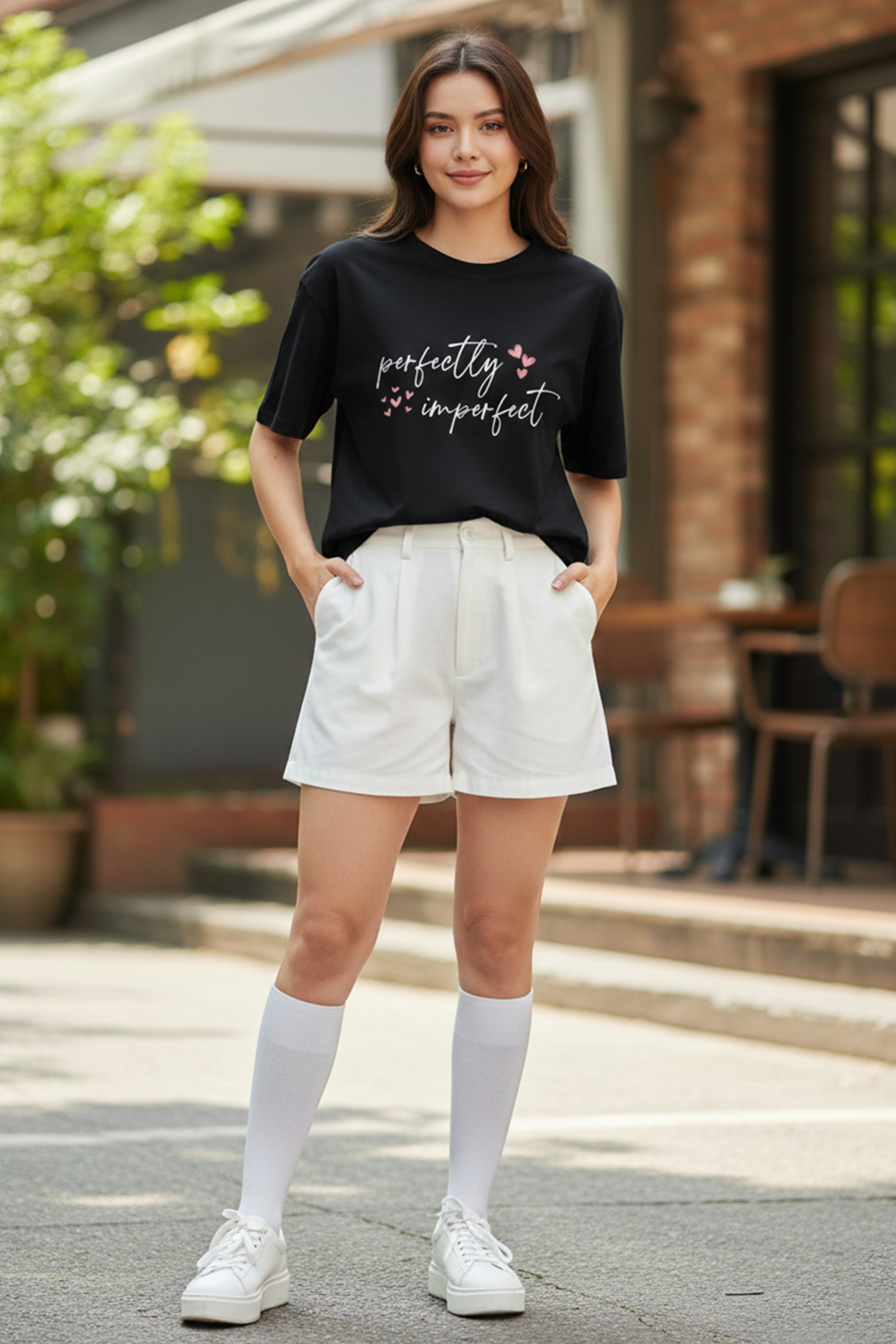 PERFECT GRAPHIC PRINTED OVERSIZED T-SHIRT