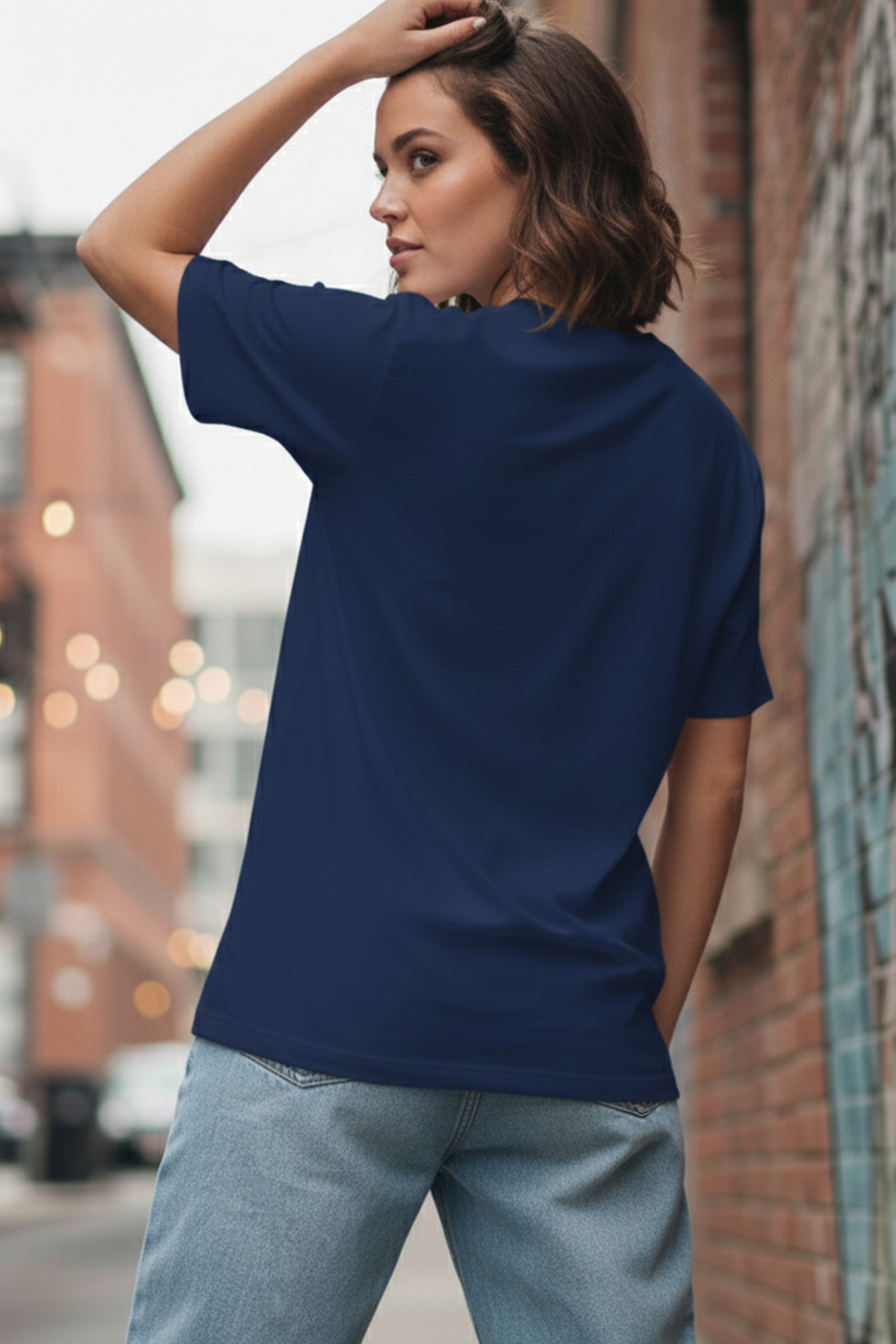 LITTLE FLOWER GRAPHIC PRINTED OVERSIZED T-SHIRT