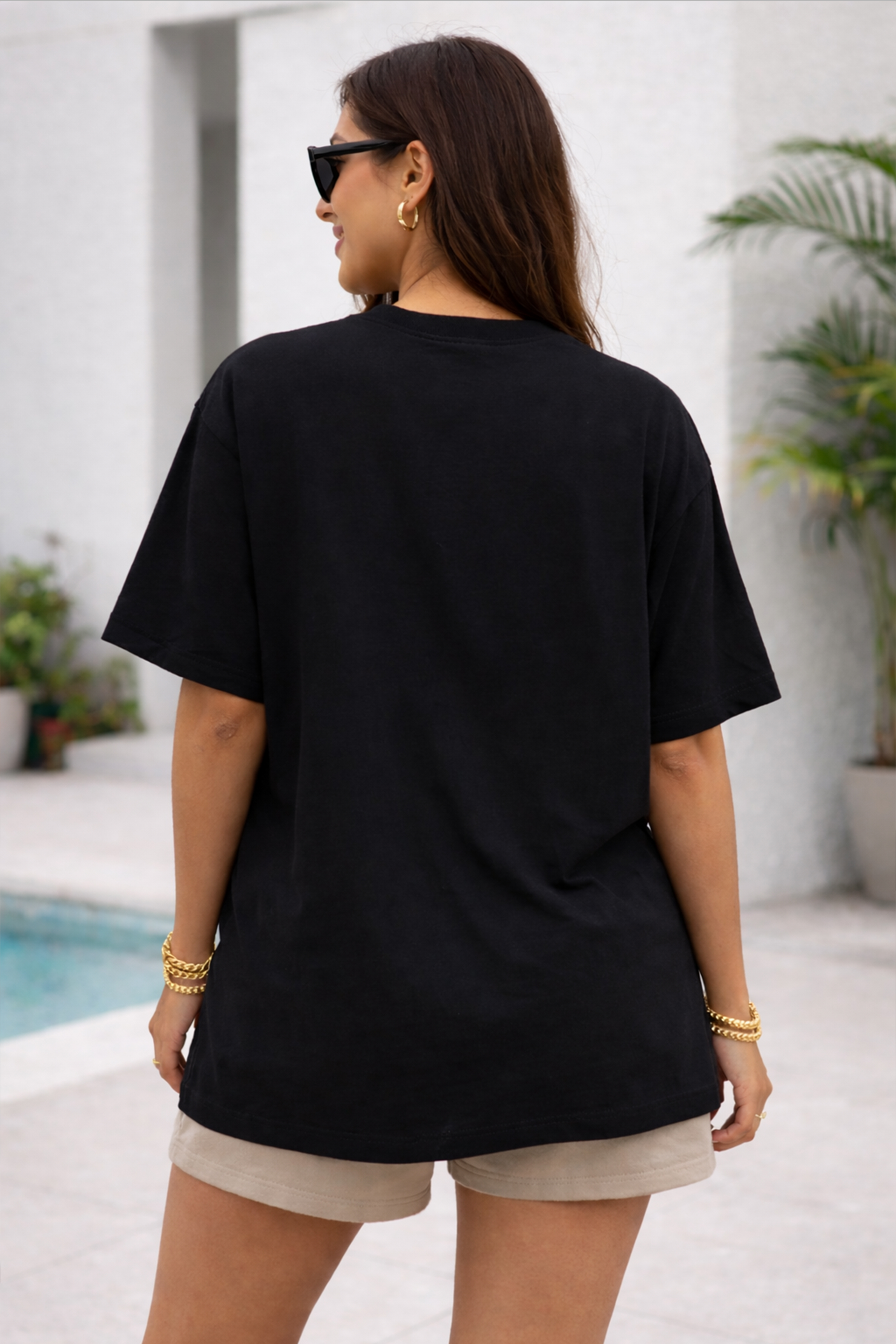 BIRD GRAPHIC PRINTED OVERSIZED TEE