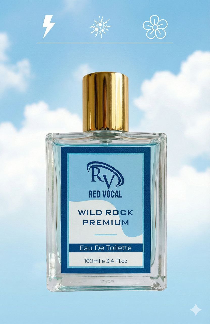 Red Vocal Wild Rock Premium Perfume Eau De Toilette for Men – 100ml Bold, Fresh & Long-Lasting Fragrance