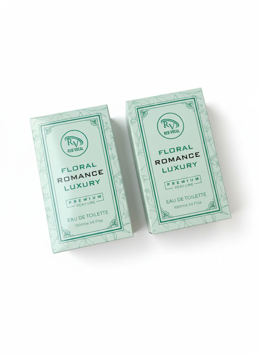 Red Vocal Floral Romance Luxury Premium Perfume Eau De Toilette – Women’s 100ml Elegant & Long-Lasting Set of 2 Fragrance