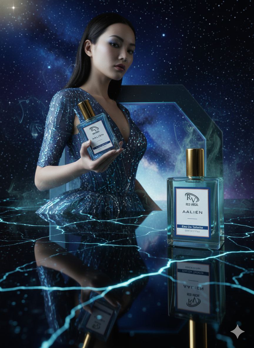 Red Vocal Aalien Premium Perfume Eau De Toilette 50ml – Long Lasting Unisex with Woody Amber Notes Set of 2