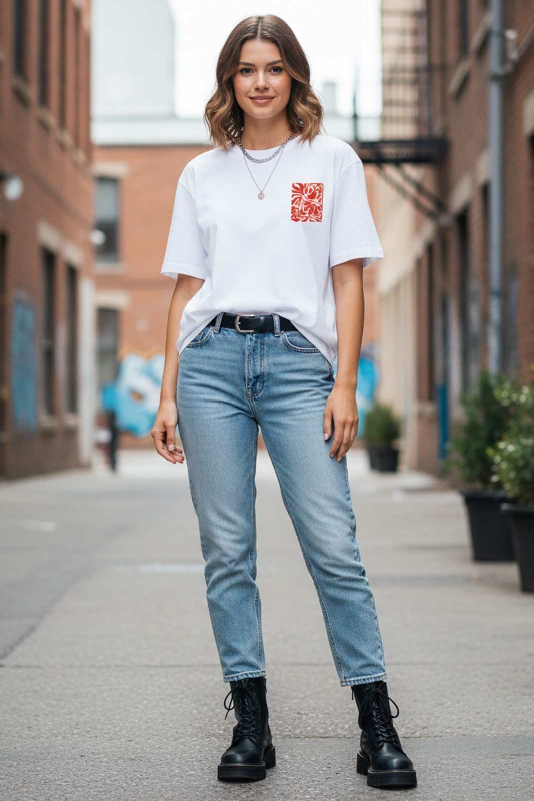 BIRD GRAPHIC PRINTED OVERSIZED TEE