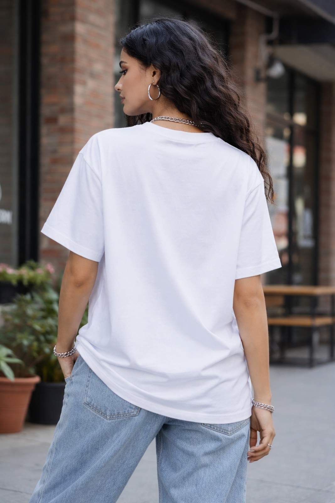 BLUE SPIRAL OVERSIZED TEE