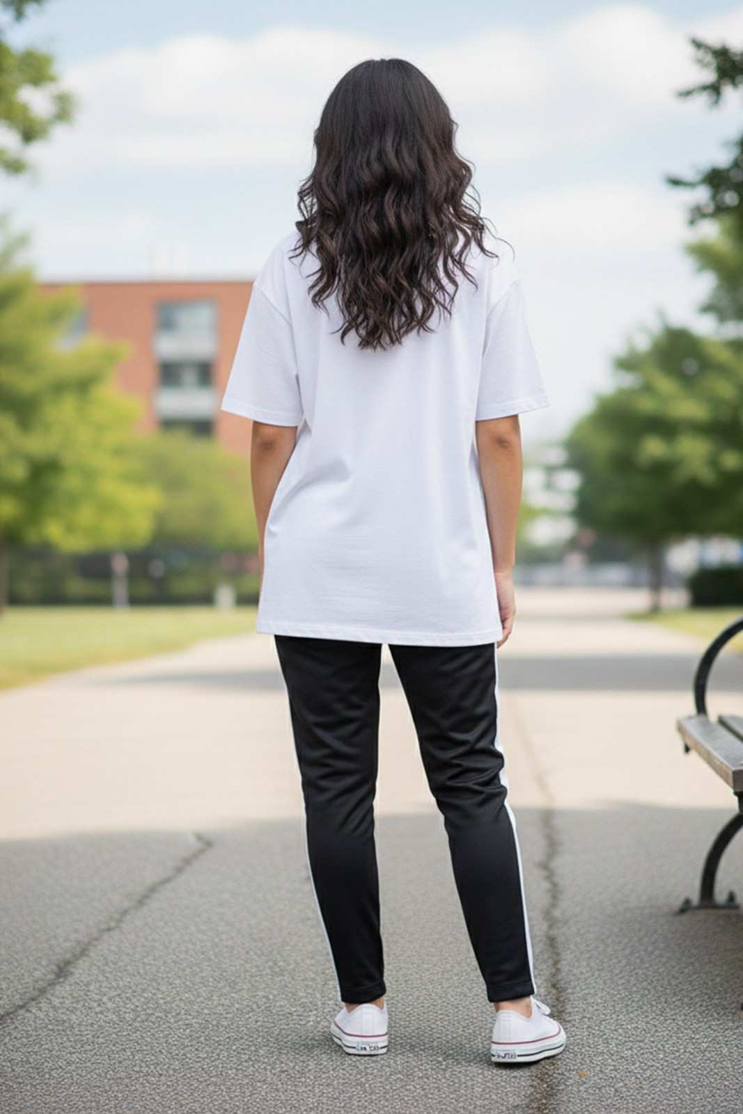 CAT GRAPHIC PRINTED OVERSIZED TEE