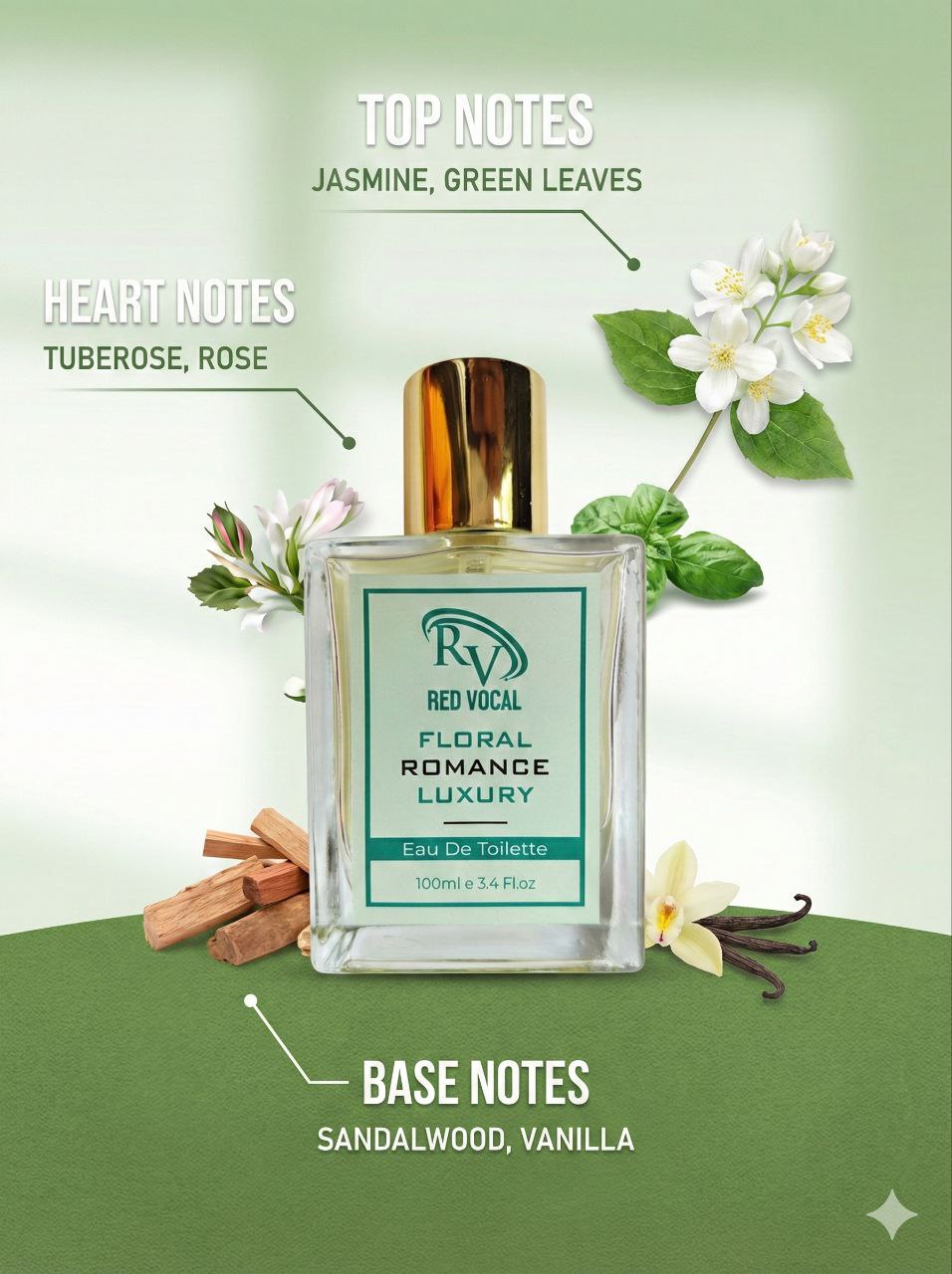 Red Vocal Millionaire Men Premium & Floral Romance luxury Perfume Set For Women | Long-Lasting Premium Eau De Toilette | 2×100ml Gift Combo