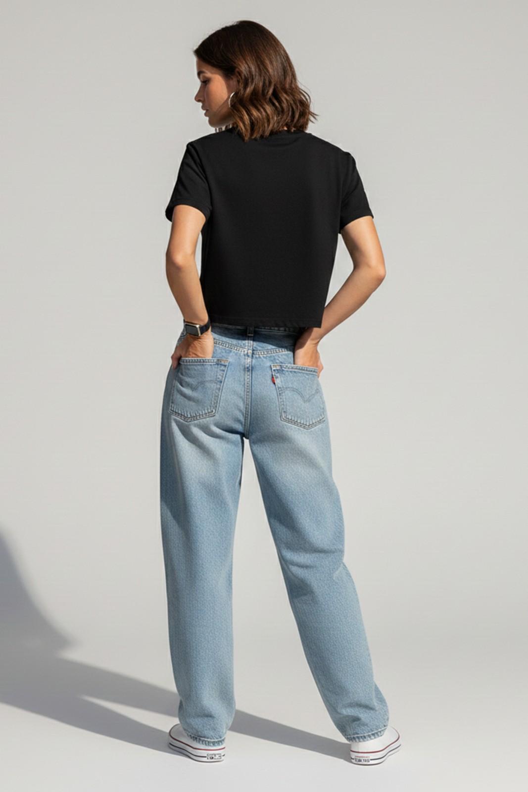 BIRD GRAPHIC PRINTED CROP TOP