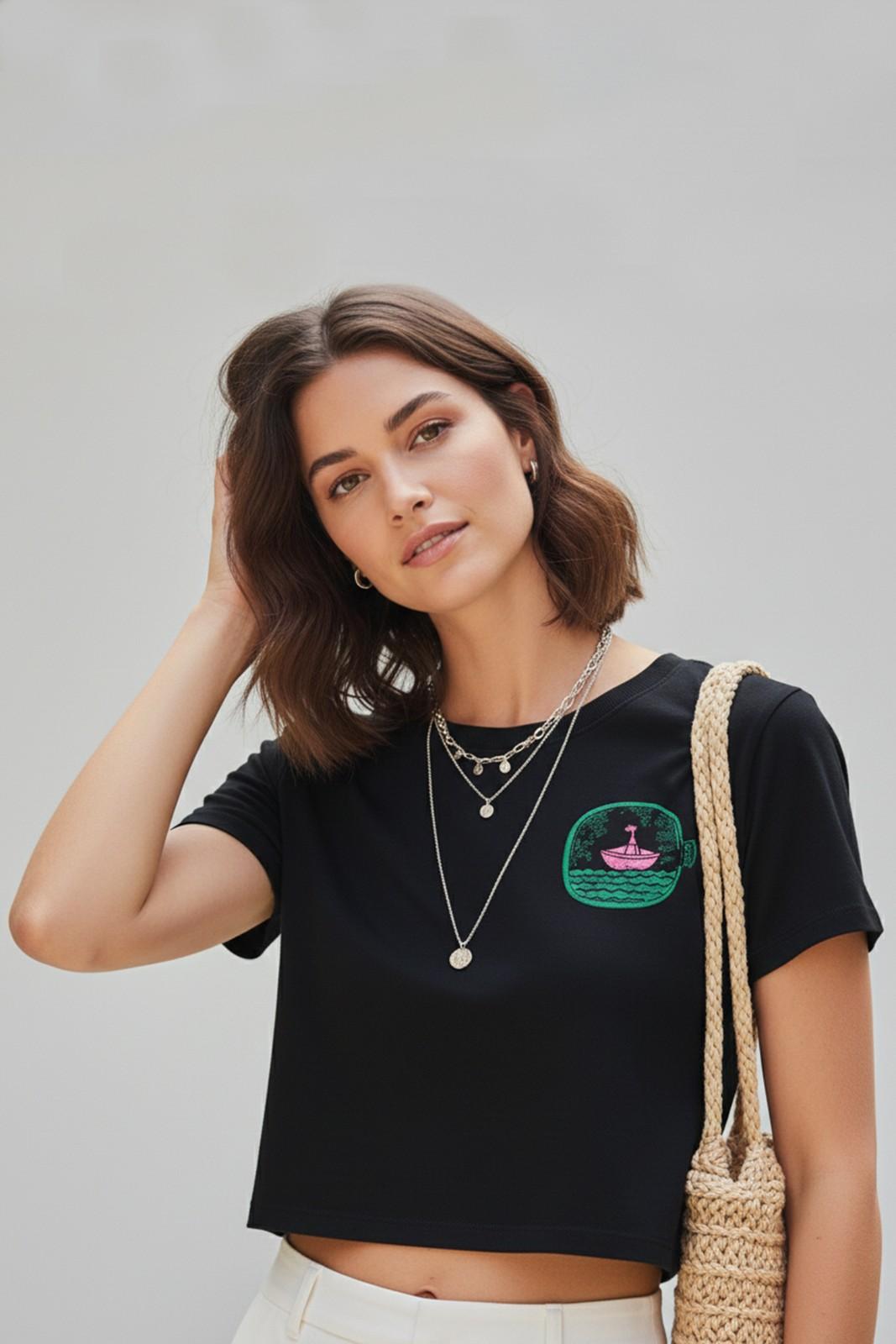 PINK PORT GRAPHIC TEE