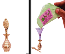 Brass Surmedani With Funnel/Kuppi And Su...