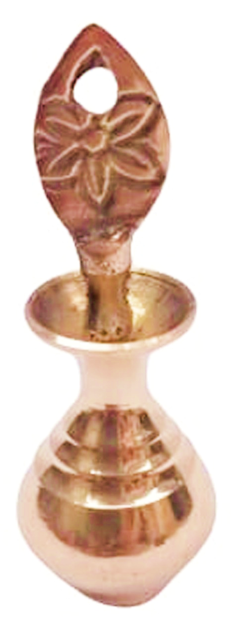 Brass Surmedani With Funnel/Kuppi And Surma Use In Eye's Makeup [Size-8-cm] Pack Of-1 Funnel, 2 Surma Packed, 1 Brass Surmedani