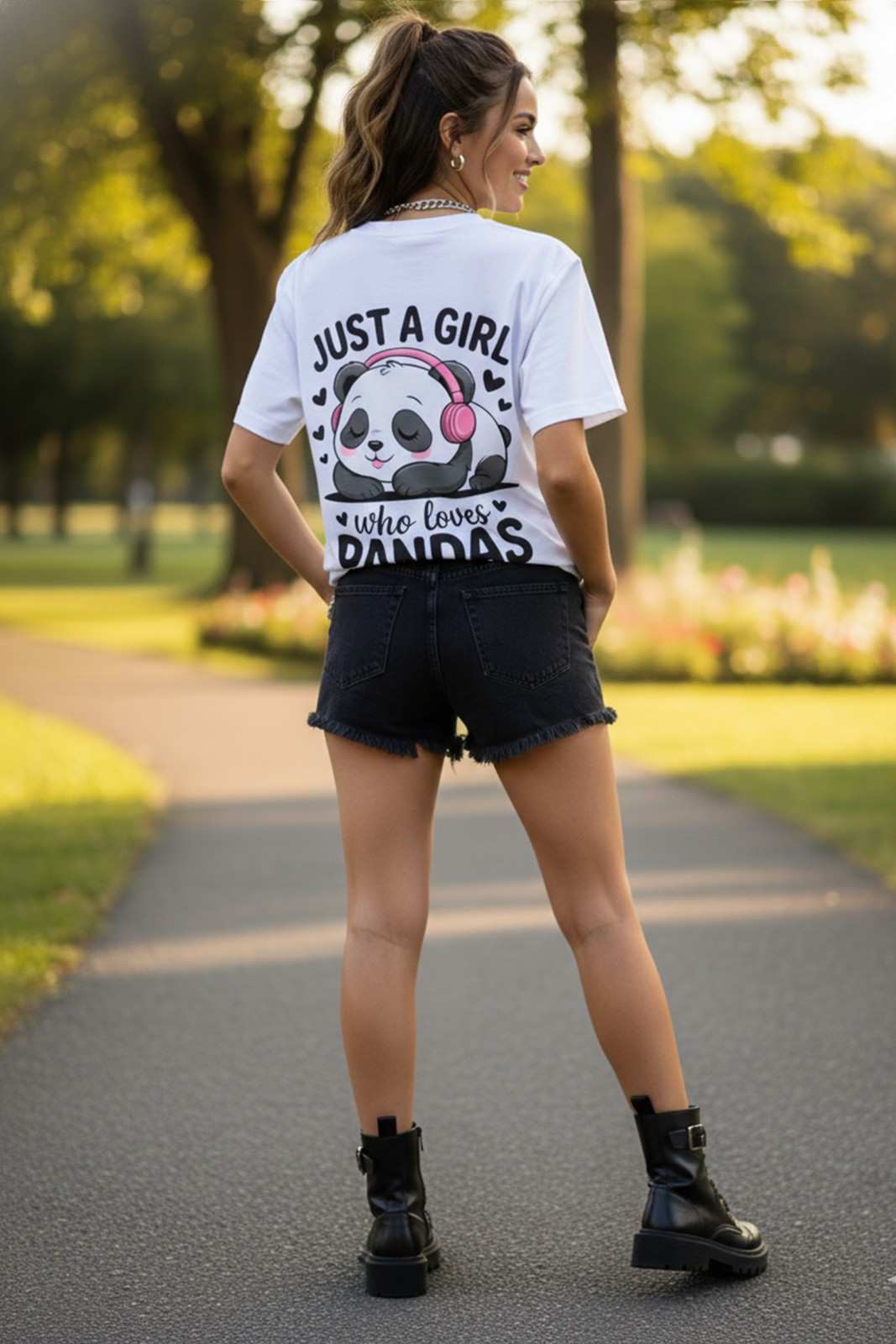 PANDA GRAPHIC PRINTED REGULAR TEE