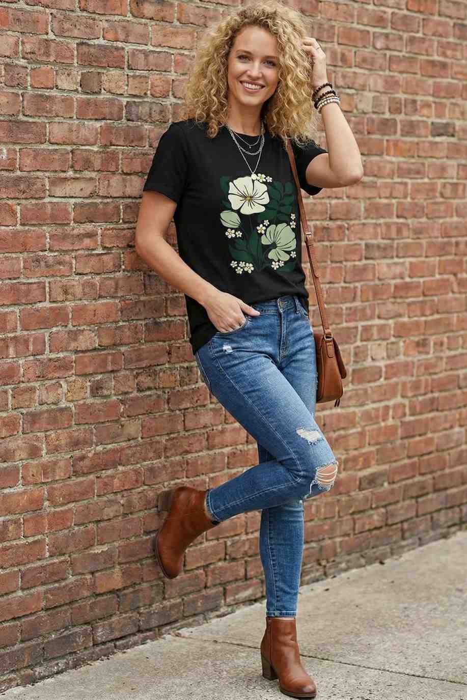 BOTANICAL GRAPHIC REGULAR TEE