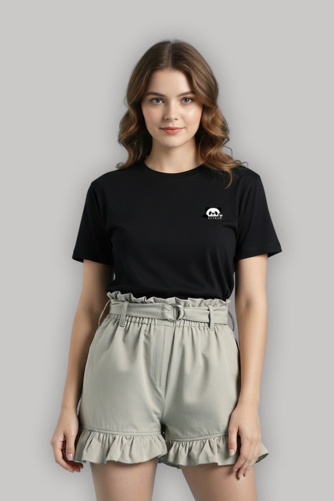 PANDA GRAPHIC PRINTED REGULAR T-SHIRT